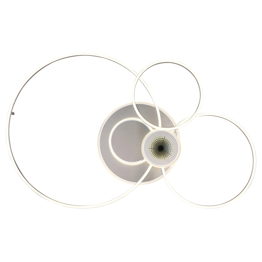 Globo - LED-dæmpbar loftlampe LED/36W/230V 2700-6500K sølv + fjernbetjening