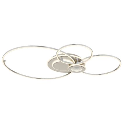 Globo - LED-dæmpbar loftlampe LED/36W/230V 2700-6500K sølv + fjernbetjening