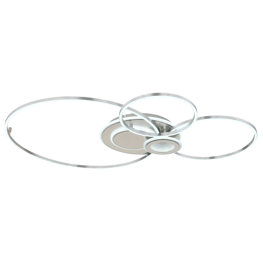 Globo - LED-dæmpbar loftlampe LED/36W/230V 2700-6500K sølv + fjernbetjening