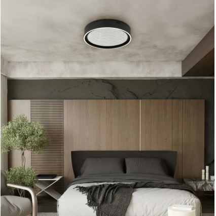 Globo - LED dæmpbar loftlampe LED/40W/230V 2700-6500K Ø 51,5 cm sort + fjernbetjening