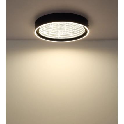 Globo - LED dæmpbar loftlampe LED/40W/230V 2700-6500K Ø 51,5 cm sort + fjernbetjening