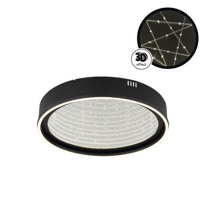 Globo - LED dæmpbar loftlampe LED/40W/230V 2700-6500K Ø 51,5 cm sort + fjernbetjening