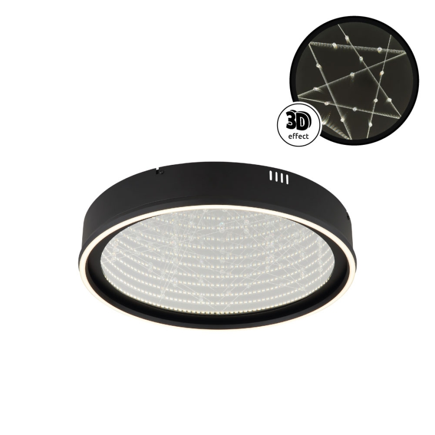 Globo - LED dæmpbar loftlampe LED/40W/230V 2700-6500K Ø 51,5 cm sort + fjernbetjening