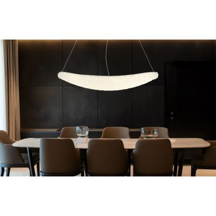 Globo - LED Dæmpbar pendel på kabel LED/40W/230V 2700-6000K blank krom + fjernbetjening