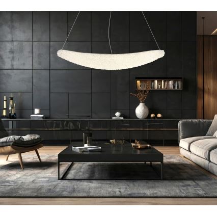 Globo - LED Dæmpbar pendel på kabel LED/40W/230V 2700-6000K blank krom + fjernbetjening