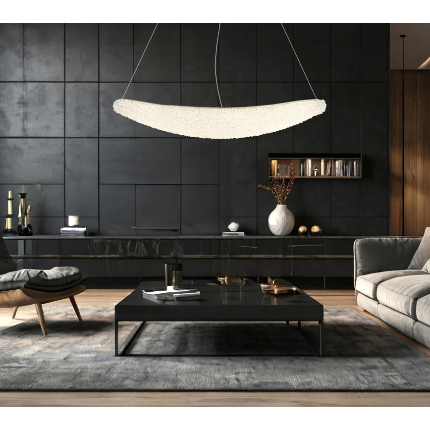 Globo - LED Dæmpbar pendel på kabel LED/40W/230V 2700-6000K blank krom + fjernbetjening