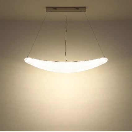 Globo - LED Dæmpbar pendel på kabel LED/40W/230V 2700-6000K blank krom + fjernbetjening