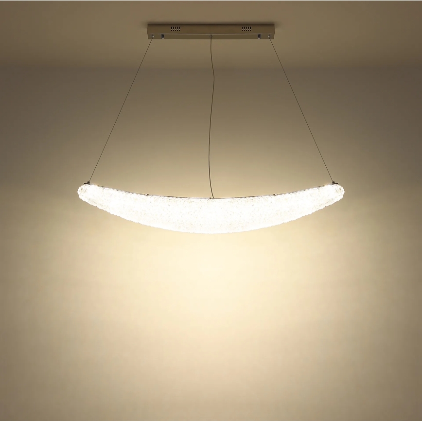 Globo - LED Dæmpbar pendel på kabel LED/40W/230V 2700-6000K blank krom + fjernbetjening
