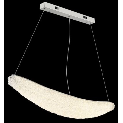 Globo - LED Dæmpbar pendel på kabel LED/40W/230V 2700-6000K blank krom + fjernbetjening
