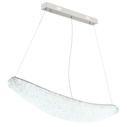 Globo - LED Dæmpbar pendel på kabel LED/40W/230V 2700-6000K blank krom + fjernbetjening