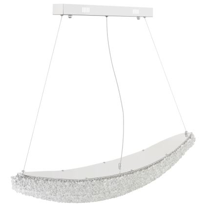 Globo - LED Dæmpbar pendel på kabel LED/40W/230V 2700-6000K blank krom + fjernbetjening