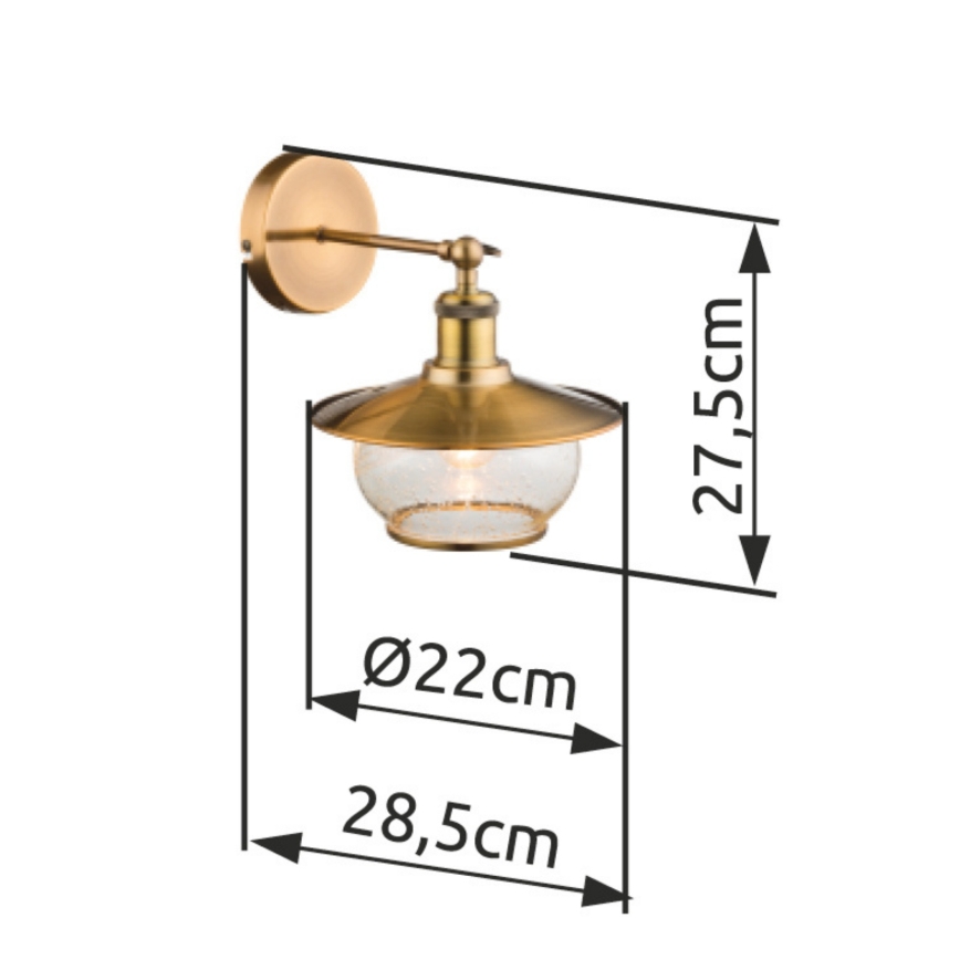 Globo - Væglampe 1xE27/60W/230V