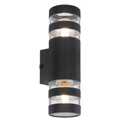 Globo - Væglampe 2xE27/10W/230V sort