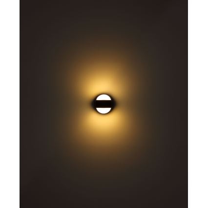Globo - LED væglampe m. touch-funktion dæmpbar og genopladelig LED/1,4W/5V 1800 mAh sort