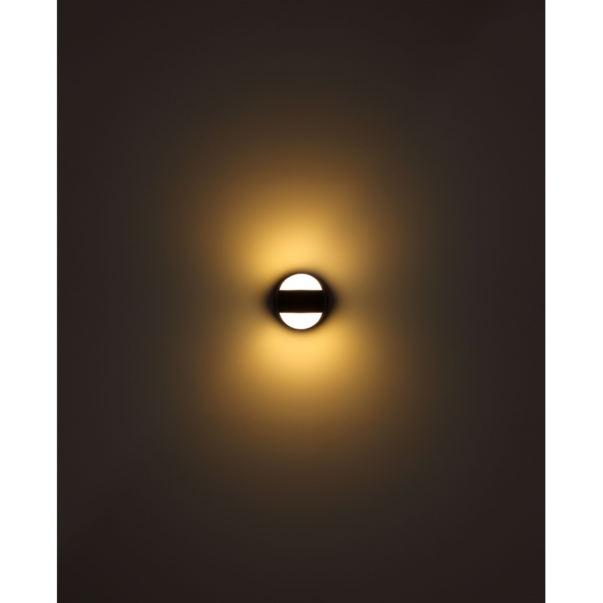 Globo - LED væglampe m. touch-funktion dæmpbar og genopladelig LED/1,4W/5V 1800 mAh sort