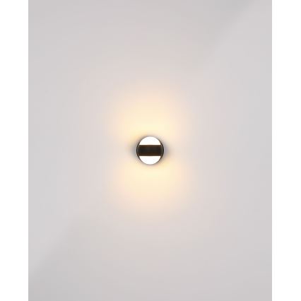 Globo - LED væglampe m. touch-funktion dæmpbar og genopladelig LED/1,4W/5V 1800 mAh sort