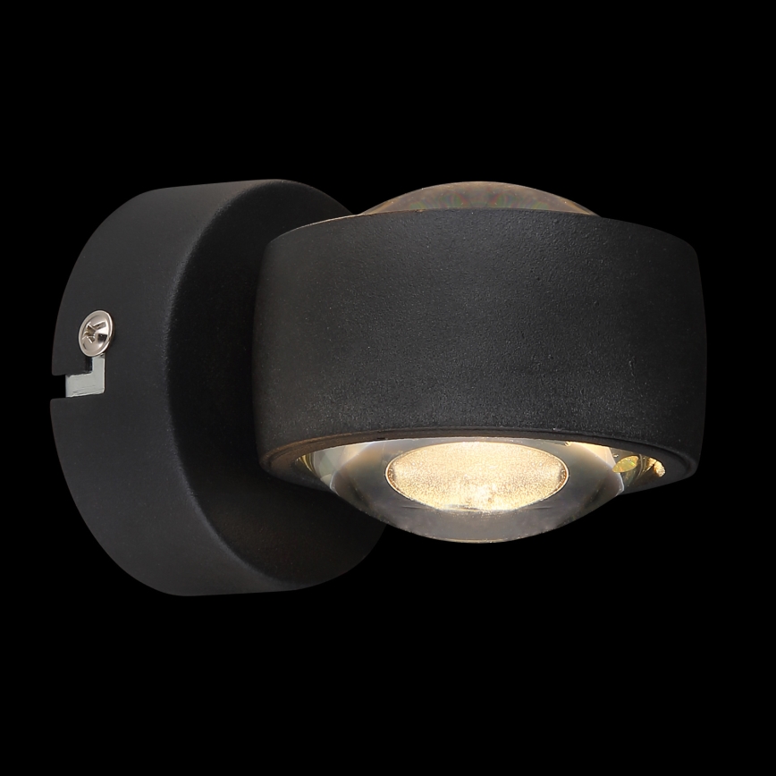 Globo - LED væglampe LED/7W/230V 3000K sort