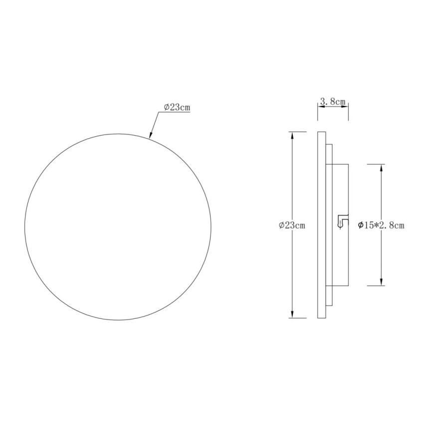 Globo - LED-væglampe LED/12W/230V 3000K