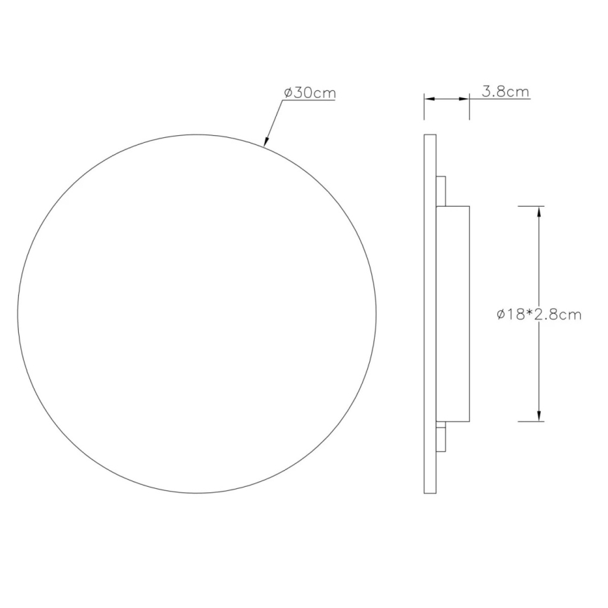 Globo - LED væglampe LED/14W/230V 3000K