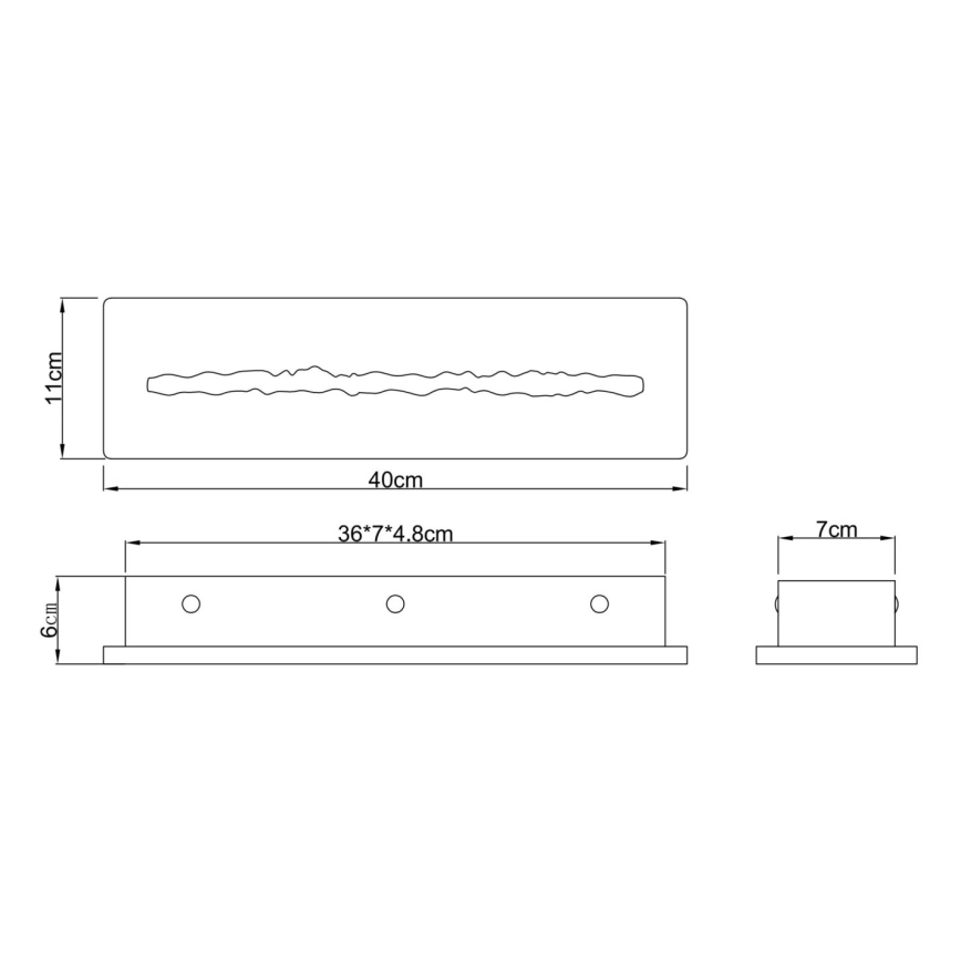 Globo - LED-væglampe LED/17W/230V 3000K