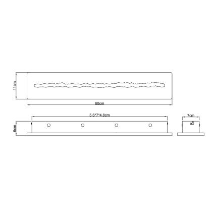 Globo - LED-væglampe LED/21W/230V 3000K