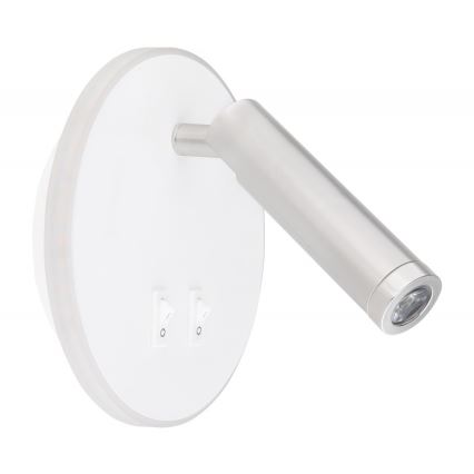 Globo - LED vægspot LED/6W + LED/1W/230V