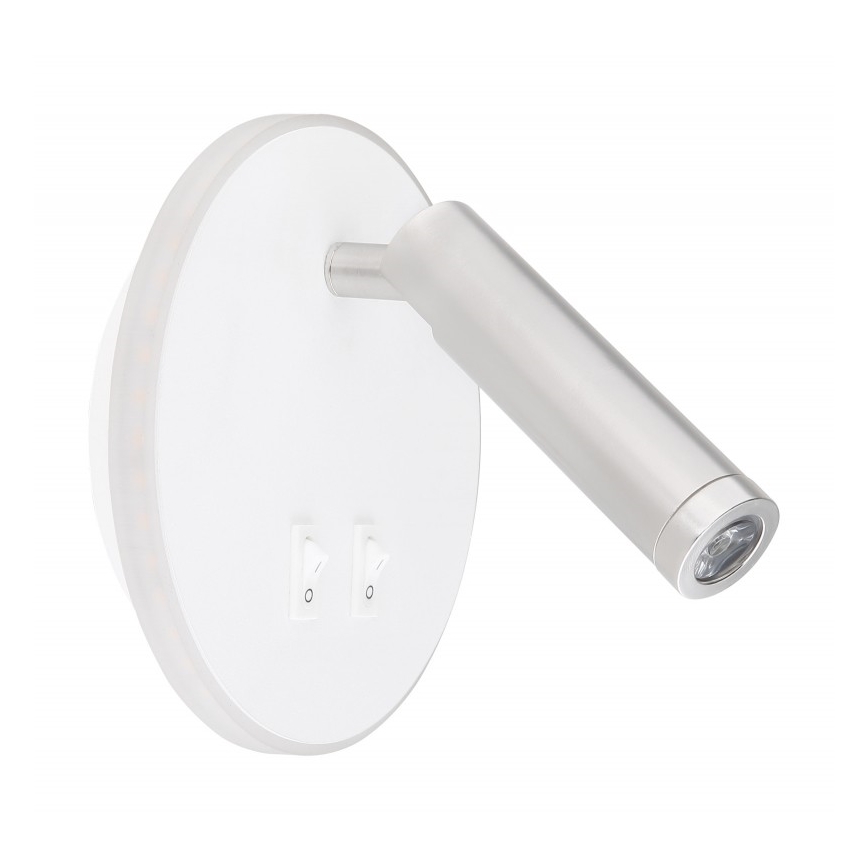 Globo - LED vægspot LED/6W + LED/1W/230V