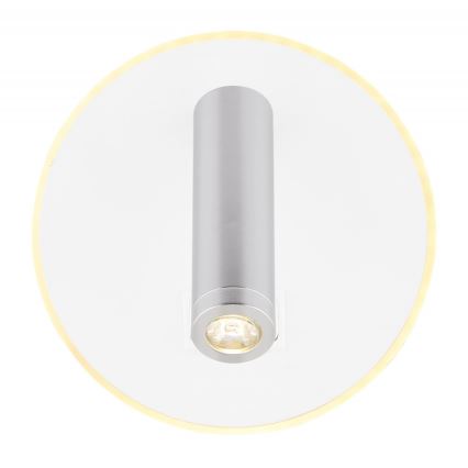 Globo - LED vægspot LED/6W + LED/1W/230V