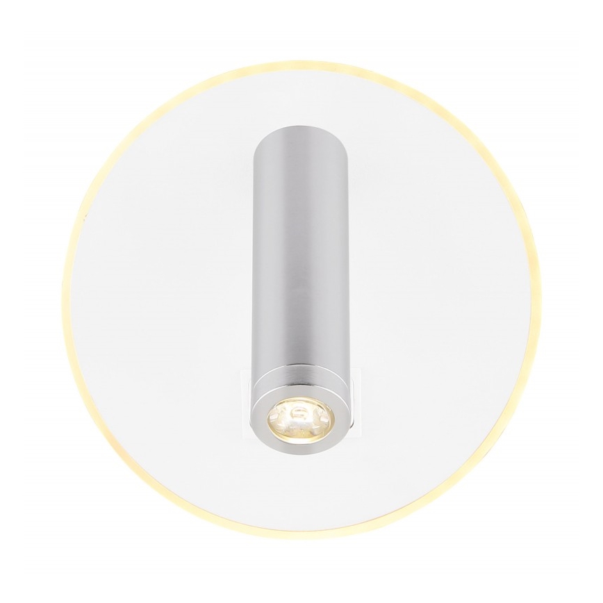 Globo - LED vægspot LED/6W + LED/1W/230V