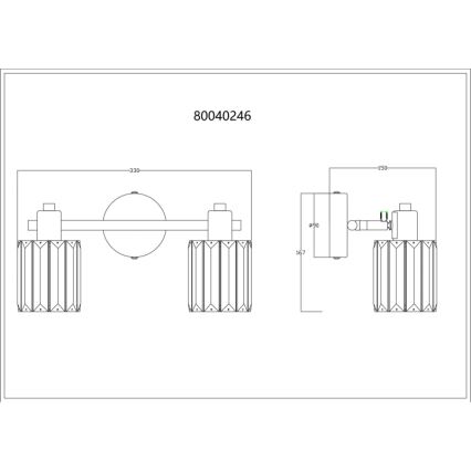 Globo - Spotlampe 2xE14/40W/230V