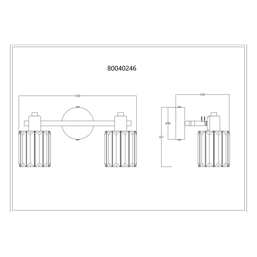 Globo - Spotlampe 2xE14/40W/230V