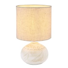 Globo - Bordlampe 1xE14/40W/230V beige/keramik