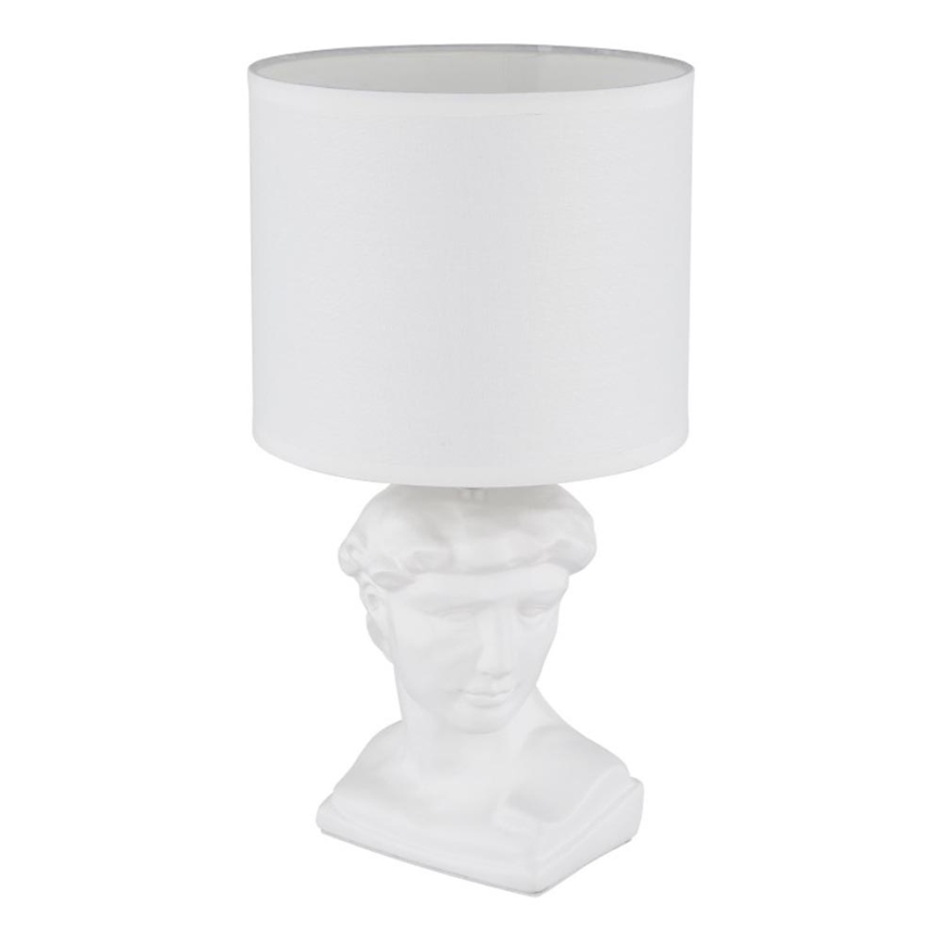 Globo - Bordlampe 1xE14/40W/230V hvid