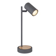 Globo - Bordlampe 1xGU10/5W/230V grå/brun