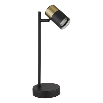 Globo - Bordlampe 1xGU10/5W/230V sort/guldfarvet