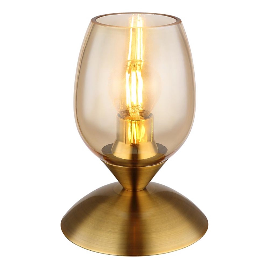 Globo - Bordlampe m. touch-funktion 1xE14/25W/230V messing