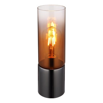 Globo - Bordlampe m. touch-funktion 1xE27/25W/230V diameter 9 cm sort/kobber