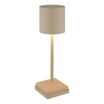 Globo - Dæmpbar berøringsbetjent genopladelig LED-bordlampe LED/1,5W/5V 2200 mAh beige