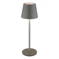 Globo - Dæmpbar berøringsbetjent genopladelig udendørs bordlampe 3-i-1 LED/3W/5V 3000/4000/5000K IP54 1800 mAh grå