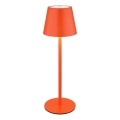 Globo - Dæmpbar, berøringsbetjent, genopladelig udendørs bordlampe 3 i 1 LED/3W/5V 3000/4000/5000K IP54 1800 mAh rød