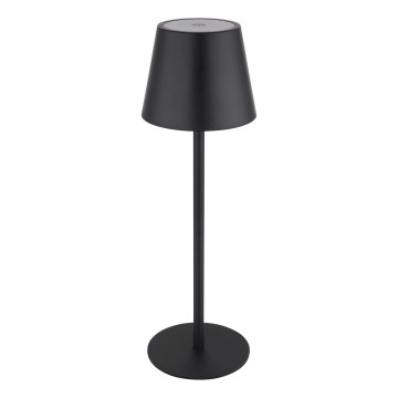 Globo - Dæmpbar LED-bordlampe til udendørs brug, berøringsbetjent og genopladelig, 3-i-1, LED/3W/5V, 3000/4000/5000K, IP54, 1800 mAh, sort
