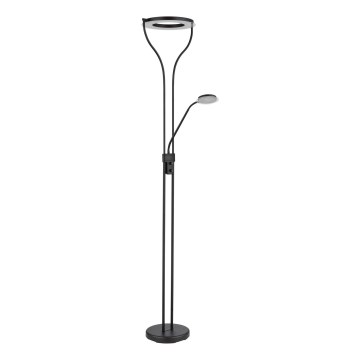 Globo - Dæmpbar LED-gulvlampe LED/20W/230V + LED/4W 3000K sort