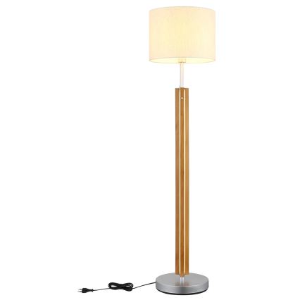 Globo - Dæmpbar LED-gulvlampe LED/21W/230V + 1xE27/25W
