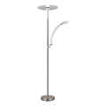 Globo - Dæmpbar LED-gulvlampe LED/40W/230V + LED/5,5W 2700/4000/6000K mat krom