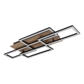 Globo - Dæmpbar LED-loftlampe LED/40W/230V 2700-6500K 32,5x87,5 cm brun/sort + fjernbetjening