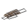 Globo - Dæmpbar LED-loftlampe LED/40W/230V 2700-6500K 32,5x87,5 cm brun/sort + fjernbetjening