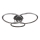 Globo - Dæmpbar LED-loftlampe LED/72W/230V 2700-6000K 50x75 cm + fjernbetjening