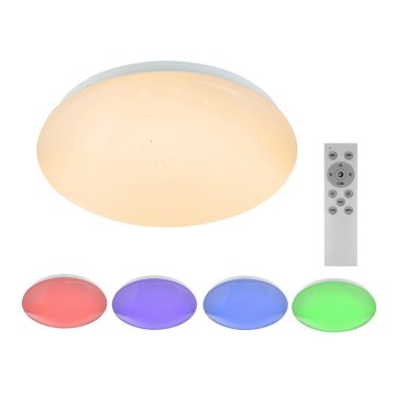 Globo - dæmpbar RGB LED-loftlampe LED/12W/230V + LED/3W + fjernbetjening