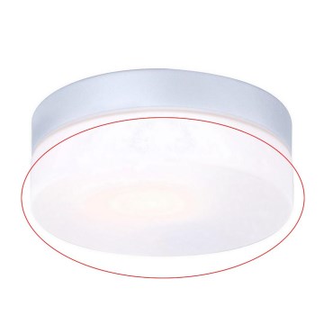 Globo - Erstatningsglas til loftarmatur VRANOS E27 i sølv, Ø 18,4 cm