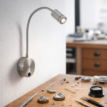 Globo - Fleksibel LED-læselampe LED/3W/230V